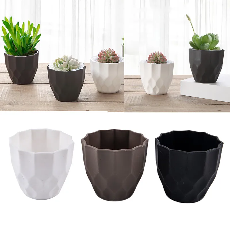 Горшок для растений-суккулентов цветочный горшок пластиковый зеленый