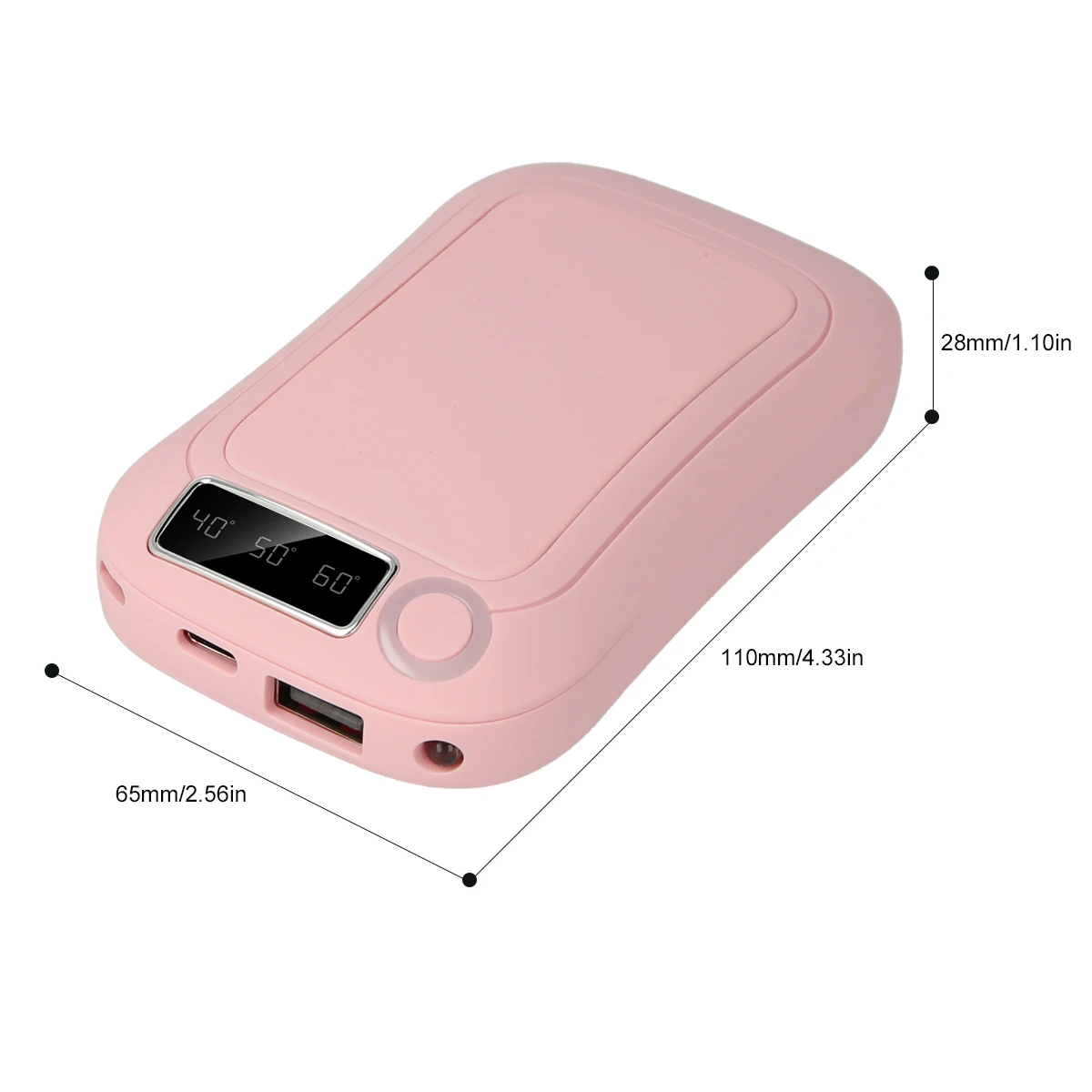 

3-in-1 Hand Warmer & Power Bank & Flashlight Multifunctions Mini Portable Hand Warmer USB Rechargeable Electric Hand Warmer