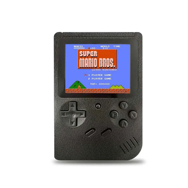 Black Перезаряжаемая мини портативная игровая консоль Hd 3,0-дюймовый экран ретро-игра мини-портативный плеер для игр для детей Встроенная игра 168/400 - Цвет: Black
