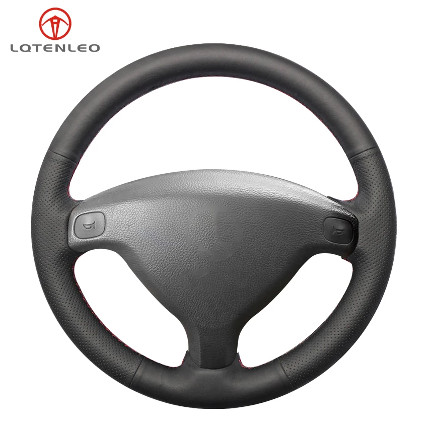 LQTENLEO черная крышка рулевого колеса из искусственной кожи для Vauxhall Astra (G) 1998-2004 Agila (A) 2000-2004 Zafira (A) 1999-2005