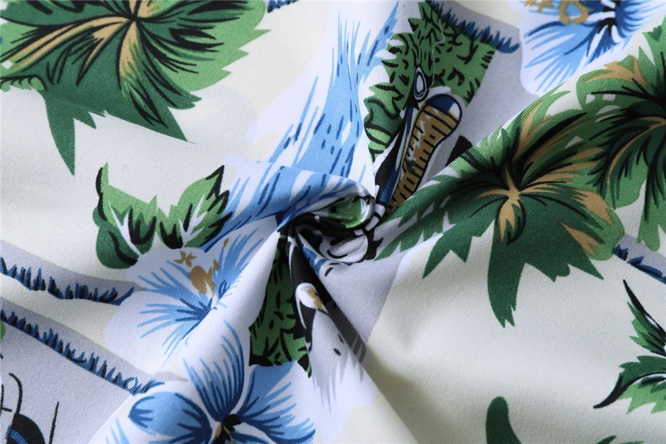 

BIAOQIBING 2021 New Summer Mens Dress Shirts Fashion Flower Hawaiian Shirt Men Shirt Short Sleeve Plus Size 5XL 6XL 7XL