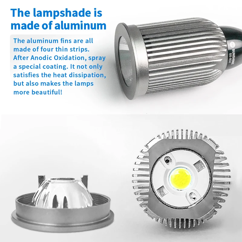 SS-804 светодиодный светильник с магнитным основанием абажур из алюминиевого