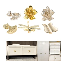 zinc alloy furniture cupboard pulls knobs dresser wardrobe drawer kitchen cabinet handles hardware dragonflybutterfly shape