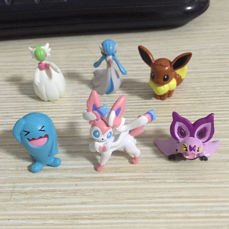 Куклы Покемон коллекционные фигурки вобет буфет гарбалет Eevee сильвеон Noibat Meowth