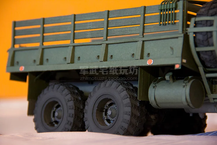 Русский военный грузовик 1:25 набор бумажных моделей DIY пазлы игрушка ручной
