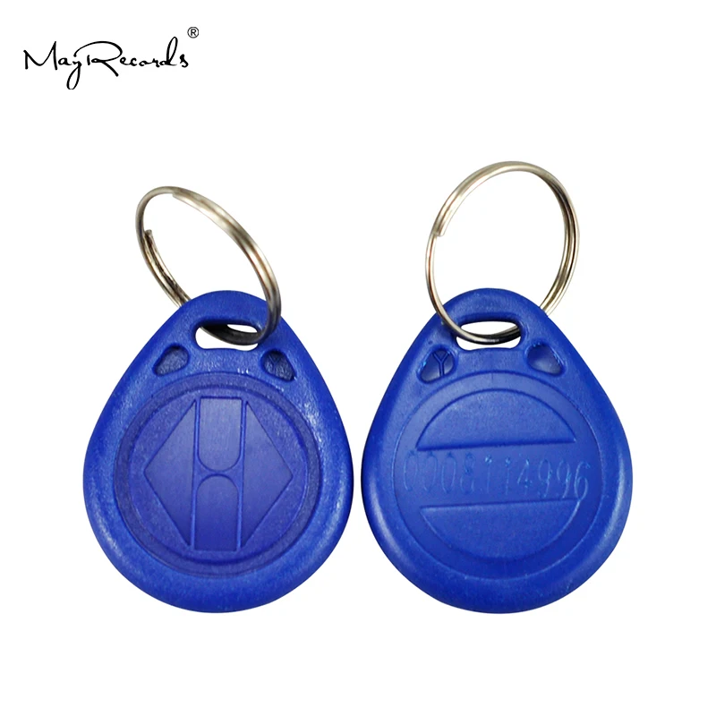Новая синяя водонепроницаемая карта RFID 100 шт./лот 125 кГц EM ID TK4100 Чип брелок для