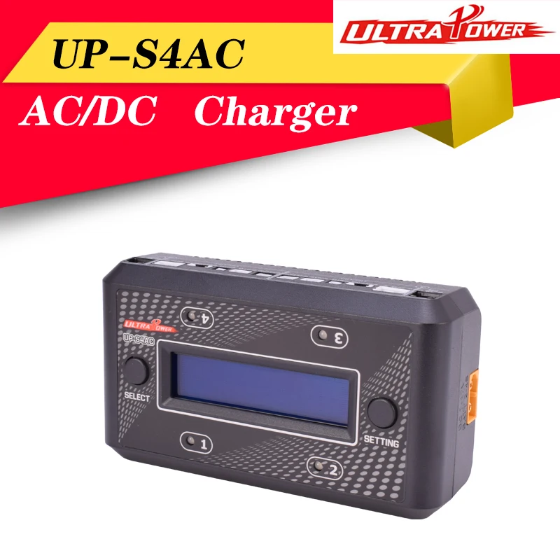 UltraPower UP S4AC зарядное устройство AC/DC 1 2S LiPo/LiHV 2 6S NiMH/NiCd Батарея 4 канала зарядные