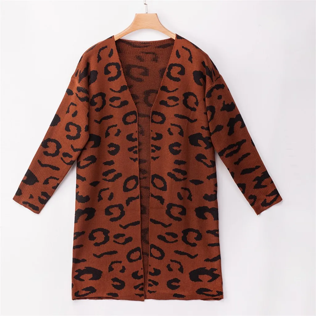 

Knitted Cardigan Sweaters Women 2019 Autumn Winter Casual Open Stitch Long Sweater Elegant Outwear Knitwear Feminine Coat