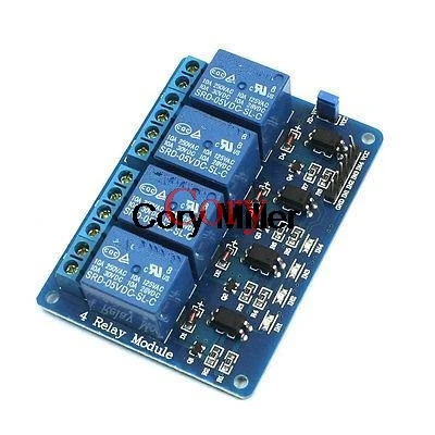 DC5V 4-Канальный Релейный модуль PCB плата управления цепью w оптико-изолятор - купить