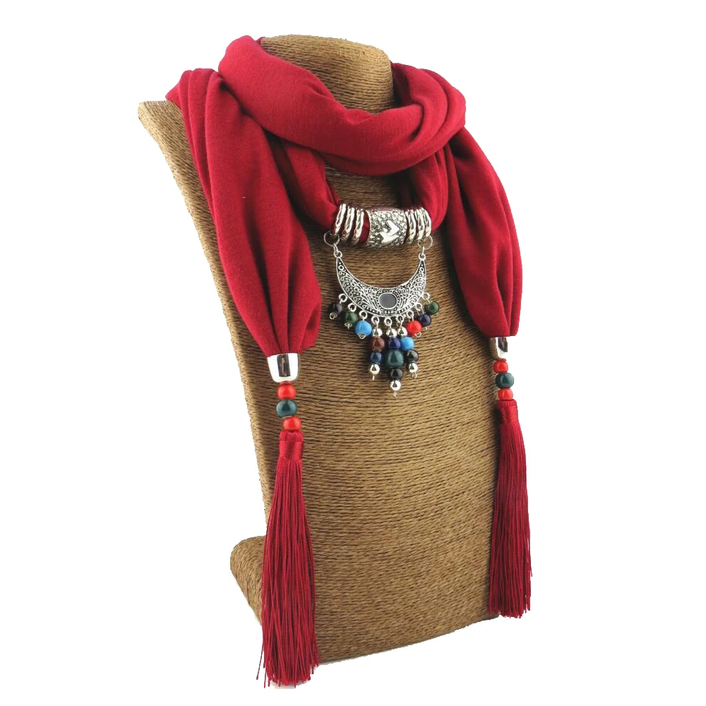 Подвеска Шарф Ожерелье Ювелирные изделия ожерелье вискоза хлопок Весенняя шаль