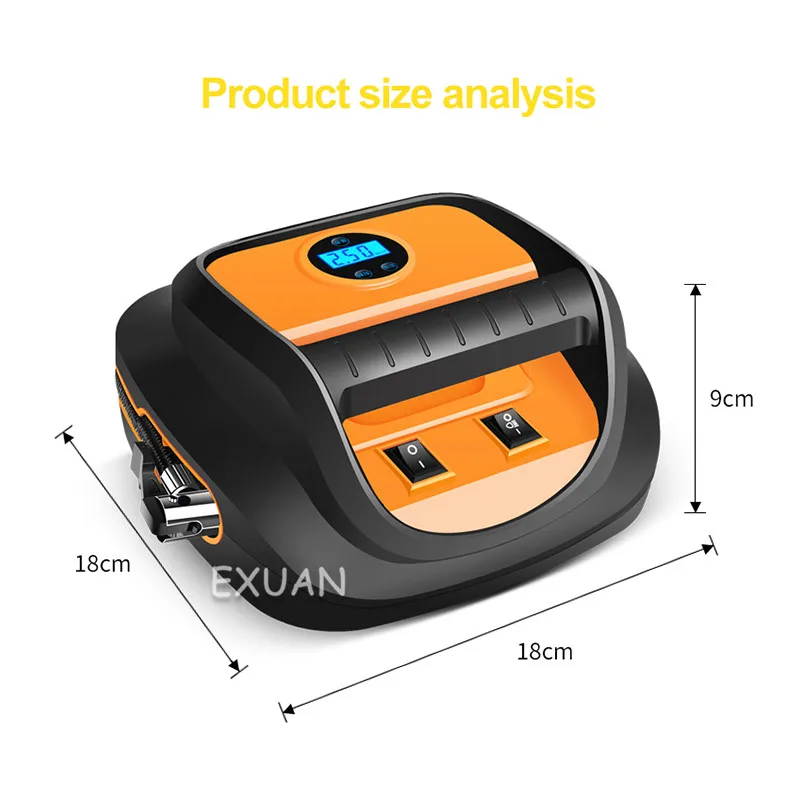 

Car Air Pump Car Portable Electric Refilling Tire Inflator Stick Car Tire Car Universal Pump 12v Digital Display Intelligence