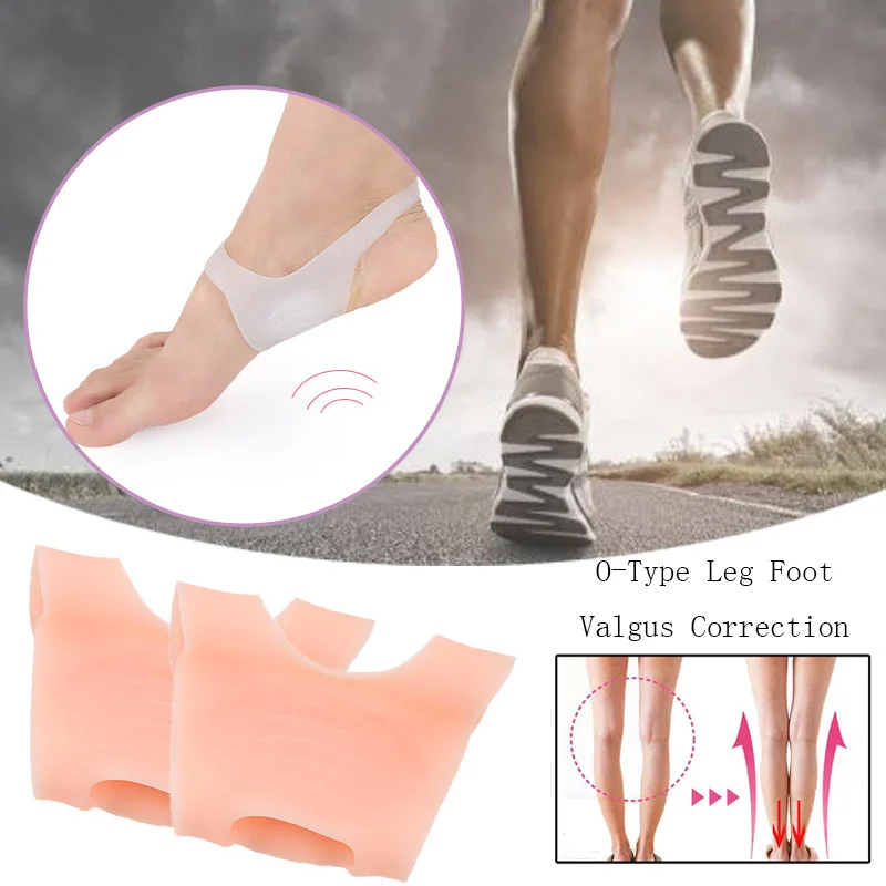 

SEBS Silicone 1Pair Adult Unisex Shock-Absorbant For 'O' Leg Varus Breathable Hallux Valgus Corrector Orthotics Insoles Bandage