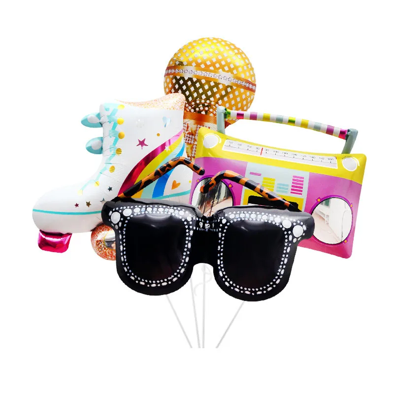 4 шт. модные воздушные шары в стиле рок для вечеринки персонализированный костюм