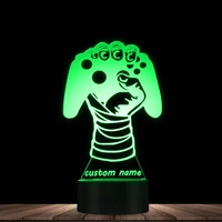 3d retro video game controller boy room decorative lighting desk lamp table lamp personalised custom your name led night light