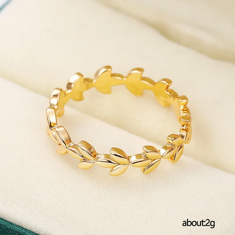 

Hot sale new fashion rose gold tree vine leaf ring ladies party wedding ring jewelry net celebrity ins stacked ring ladies ring