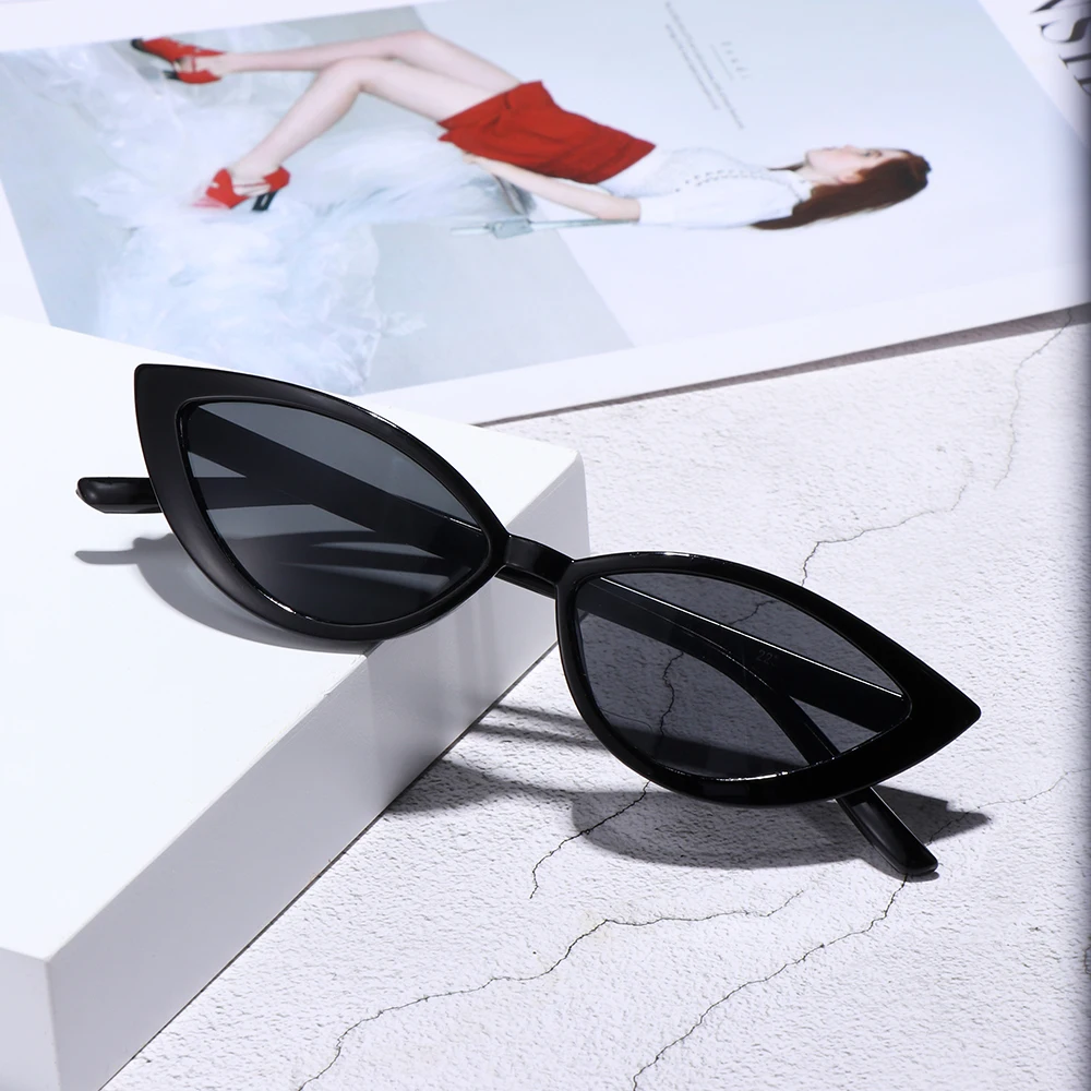 Очки солнцезащитные женские в стиле ретро пикантные дамские темные очки для