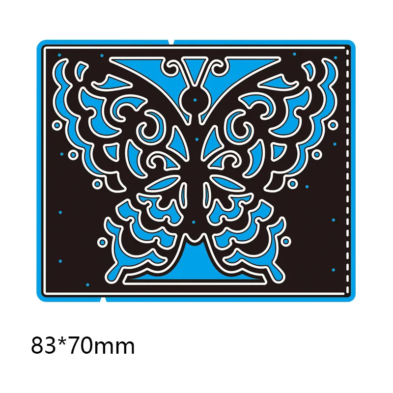 Вырубные штампы с бабочками Полые карты украшения тиснение металлические