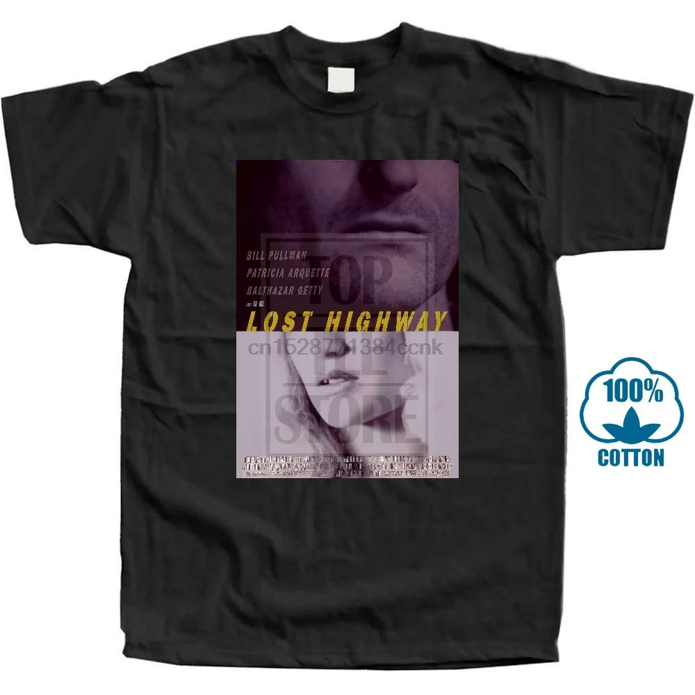 Lost Highway крутая винтажная 90 фильм фанатская футболка с постером | Мужская одежда