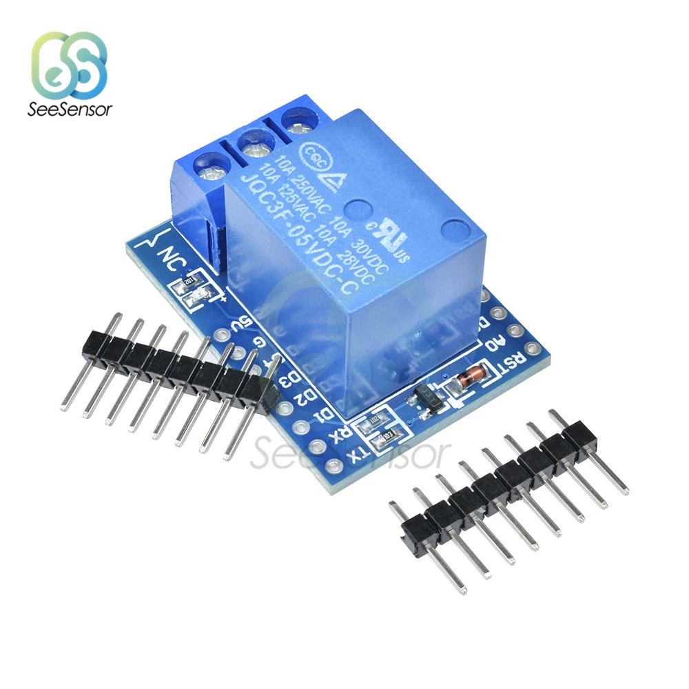 Wemos D1 Мини Релейный Щит один канал для релейный модуль Arduino ESP8266 макетная плата 1