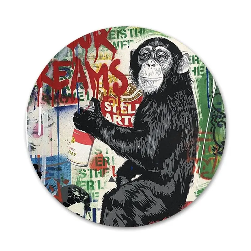 Граффити Бэнкси значки металлические для украшения одежды и рюкзака|Значки| |