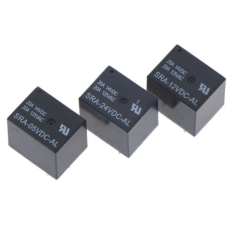 1 шт. SRA 05VDC AL 12VDC 24VDC 5 В 12 24 постоянного тока 20A T74 4PIN реле|Реле| |