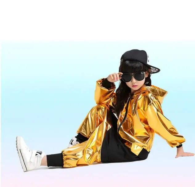 Новинка детская сценическая одежда современный джазовый свитшот комплект для