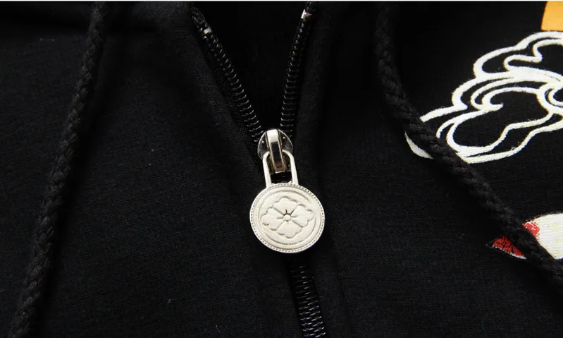 

IEFB Men's Autumn Witner Thickness Hooded Sweatshirts Loose Causal Chinese Style Embroidery Long Sleeve Pullover Tops 9Y5866