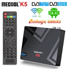 приставка smart tv dvb t2 Приставка Смарт-ТВ Mecool K5, Android 9,0, 2 + 16 ГБ, 4K, 60 кадровс, 2,4G smart tv box with dvb t2