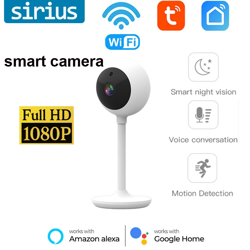

Смарт-Камера Tuya с функцией ночного видения, Wi-Fi, 1080p