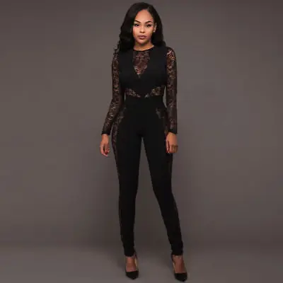 

High Quality Fashion Women Clubwear Summer Playsuit Bodycon Party Jumpsuit Romper Trousers Long Pants