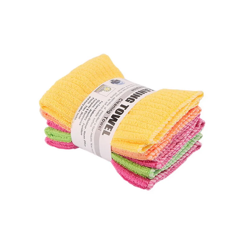 5 шт. обеденное полосатое полотенце красочное мягкое квадратная стирка сухая