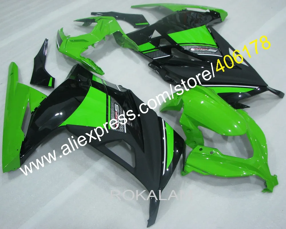 EX300 Ninja Обтекатели для Kawasaki 300R EX 300 2013 2014 2015 2016 ABS Кузов зеленый черный комплект