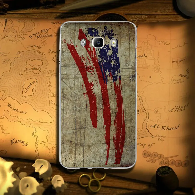 Чехлы для Samsung Galaxy Note 4 5 8 9 10 A10 A20 A30 A40 A50 A60 A70 A80 A90 M10 M20 M30 с американским флагом в стиле винтаж.