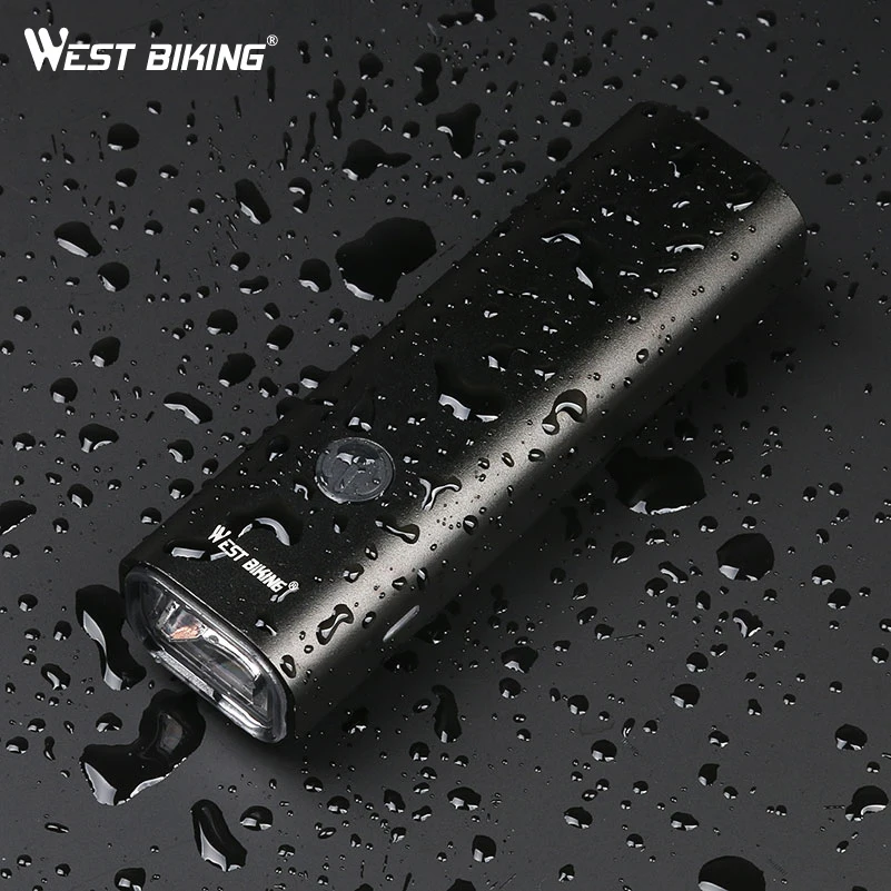 WEST BIKING, водонепроницаемый велосипедный светильник, 200 люмен, USB Перезаряжаемый головной светильник, задний светильник светодиодный велосипедный фонарь, горный велосипед, светильник-вспышка