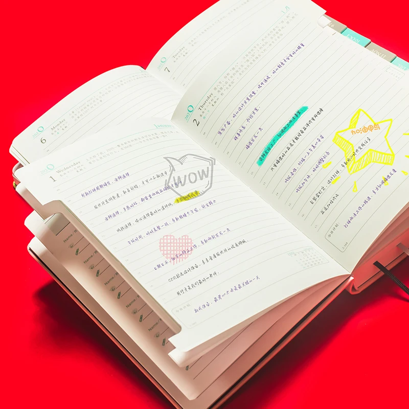 2020 Ежедневник а5 дневник кожаный блокнот планировщик еженедельные книги