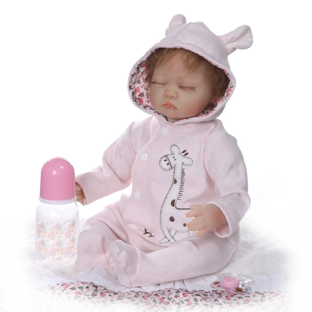 40 см мягкие силиконовые куклы ручной работы для новорожденных Близнецы Спящая