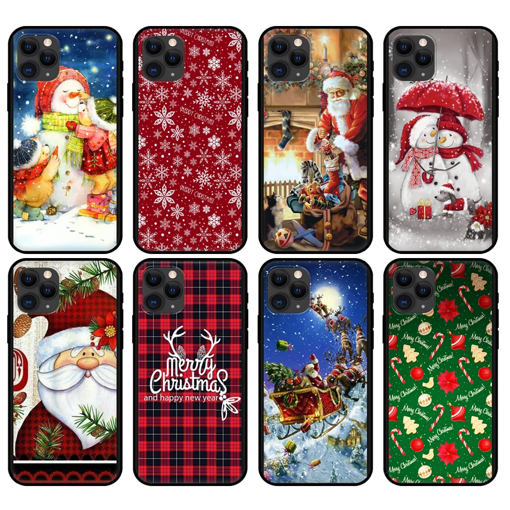 Черный чехол из ТПУ для iphone 5 5s se 2020 6 6s 7 8 plus x 10 XR XS 11 12 mini pro MAX задняя крышка с