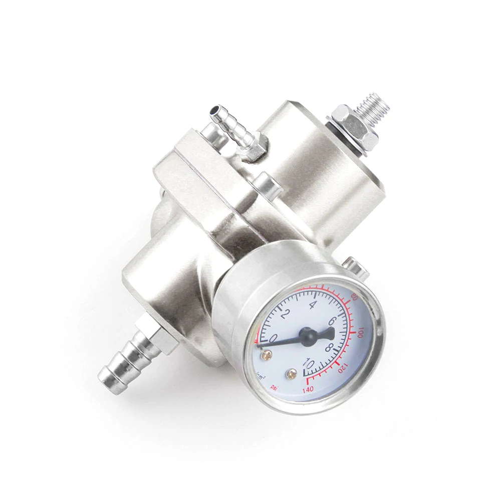 Регулируемый регулятор давления топлива FPR 0-140 Psi масляный манометр + шланг набор