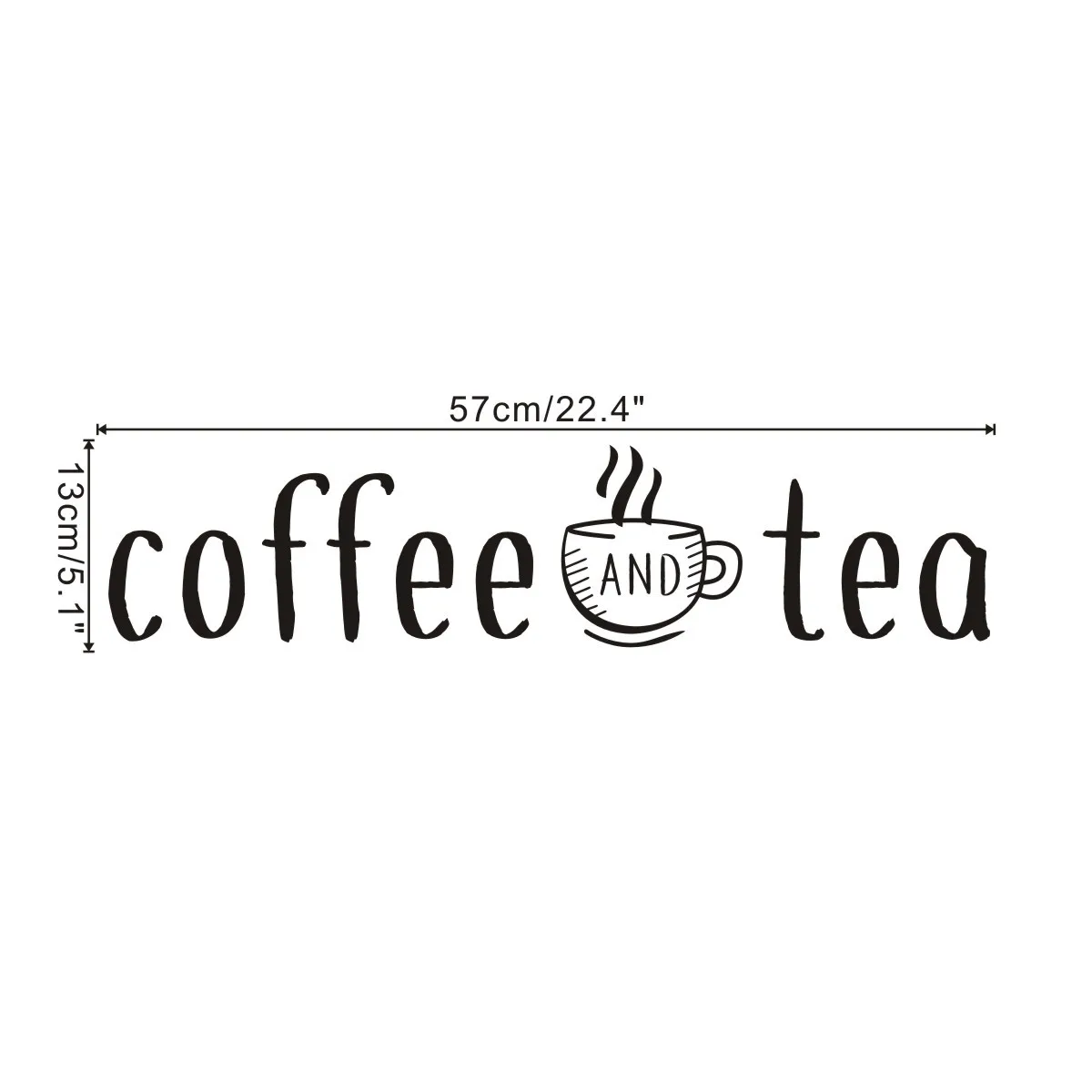 

Coffee And Tea Wall Stickers Kitchen Decoration Wall Decals Home Kitchen Art Design Wall Sticker Coffee Bar Quotes Wall Sticker