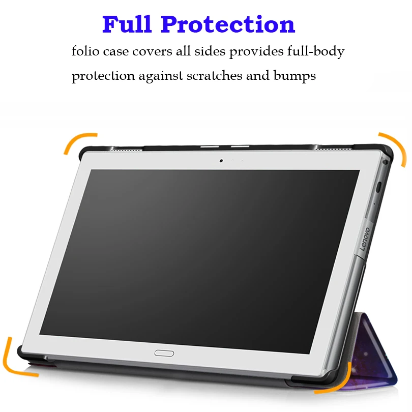 Magnet Smart Wake/Sleep Case for Lenovo tab 4 10 plus TB-X704L TB-X704F TB-X704N 10.1&quot Tablet PU Leather Cover Funda +Film+Pen |