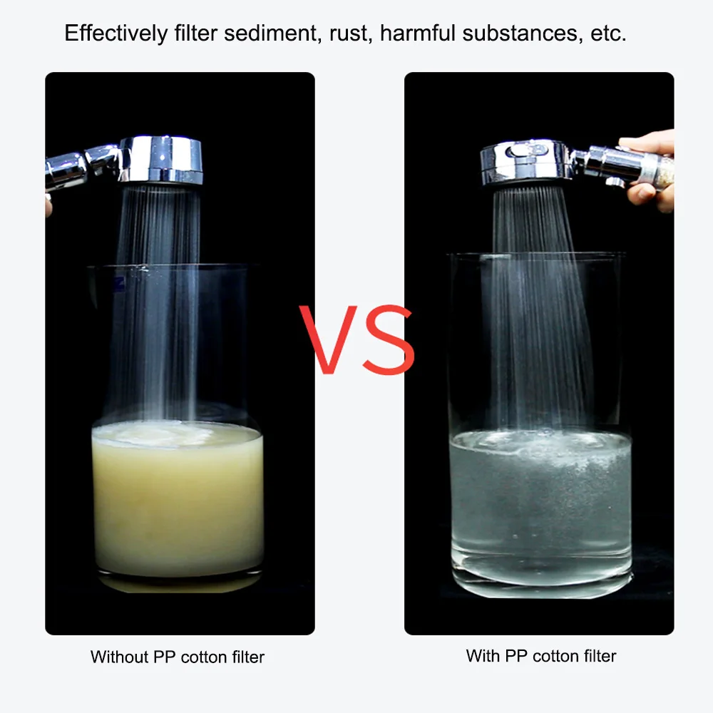 Zloog 3 режима высокого давления чистая душевая головка очищенная вода Сменный