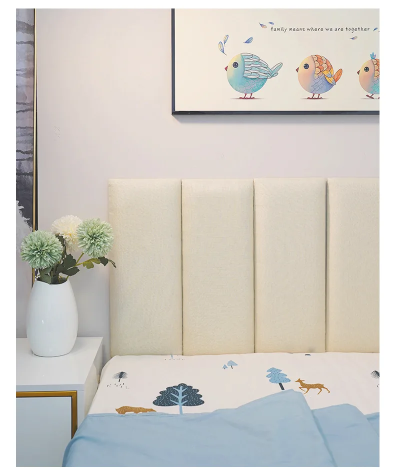 Скандинавский стиль самоклеящаяся изголовье современный татами мягкая сумка