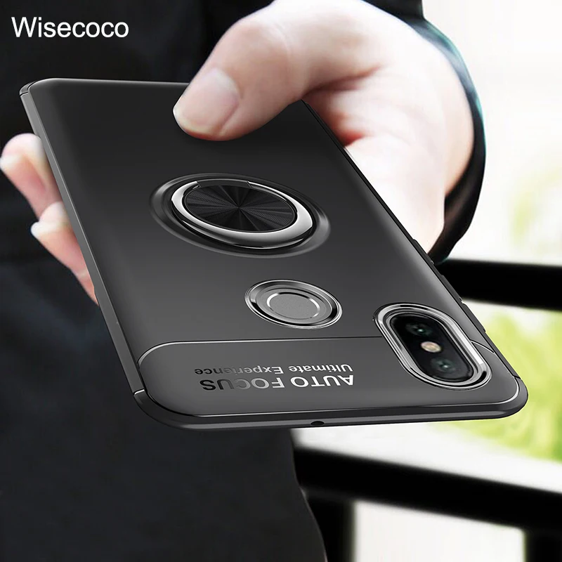 Для Xiaomi Mi 9 8 se 6 6X 5X A1 A2 Mix 2 2S Max 3 чехол с магнитным кольцом и держателем для Redmi s2 K20 Note