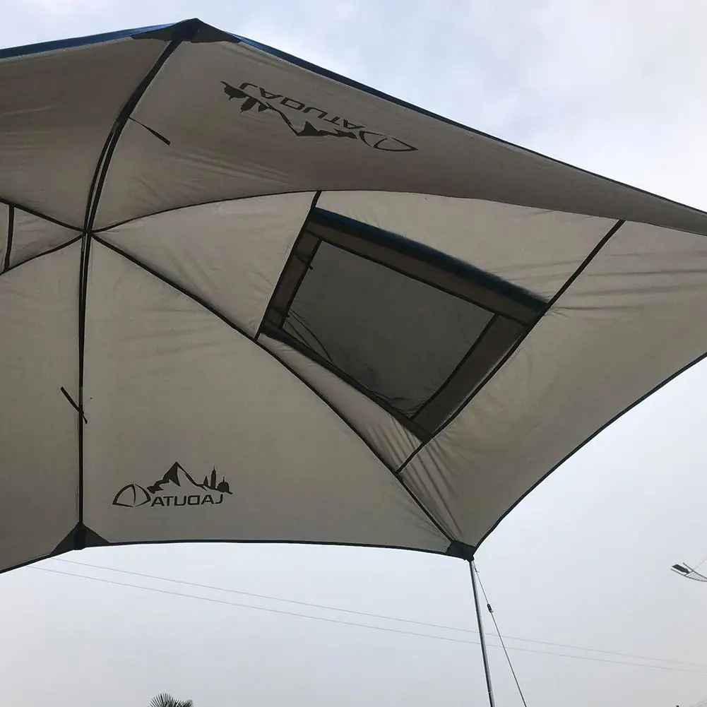 Auto Traveling Tent Car Rooftop Awning Waterproof Tear Resistant Camping Anti-UV For SUV MPV Trailer Beach | Спорт и развлечения