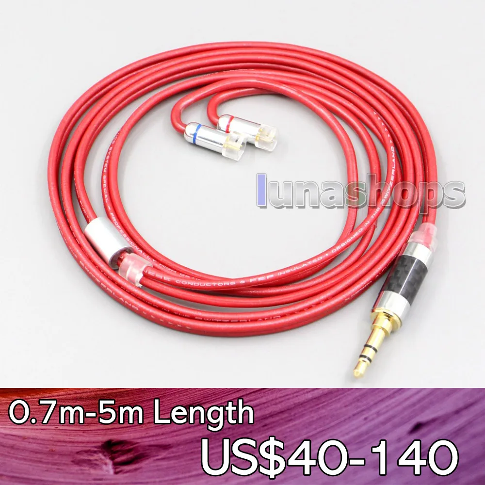 

LN006679 4.4mm XLR 2.5mm 3.5mm 99% Pure PCOCC Earphone Cable For Sennheiser IE8 IE8i IE80 IE80s Metal Pin