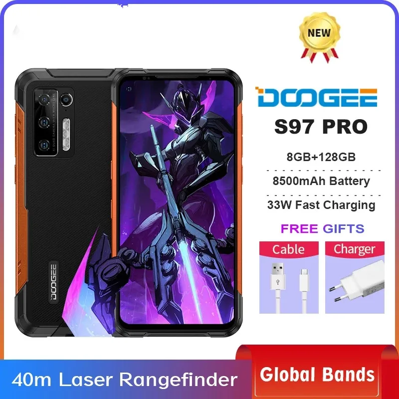Смартфон DOOGEE S97 Pro защищенный 40 м 48 МП 8 ядерный + 128 ГБ 8500 мАч|Смартфоны| |