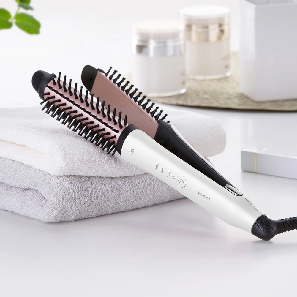 

Yueli Hair Straightener Curler Salon Negative Ion Hair Styling 3 Mode Adjustable For Personal Adult Beauty Home Use