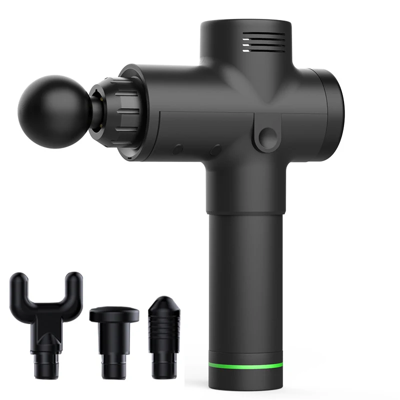 30 Gear 4 Heads High Frequency Massage Gun Muscle Relaxation Body Deep Tissue Fascia Massager LCD massageador Fitness Equipment |