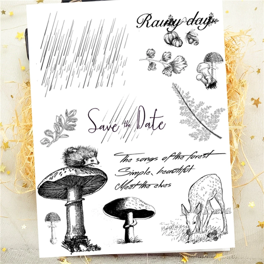 14x18 см гриб для дождливой погоды женские прозрачные уплотнения наклейки