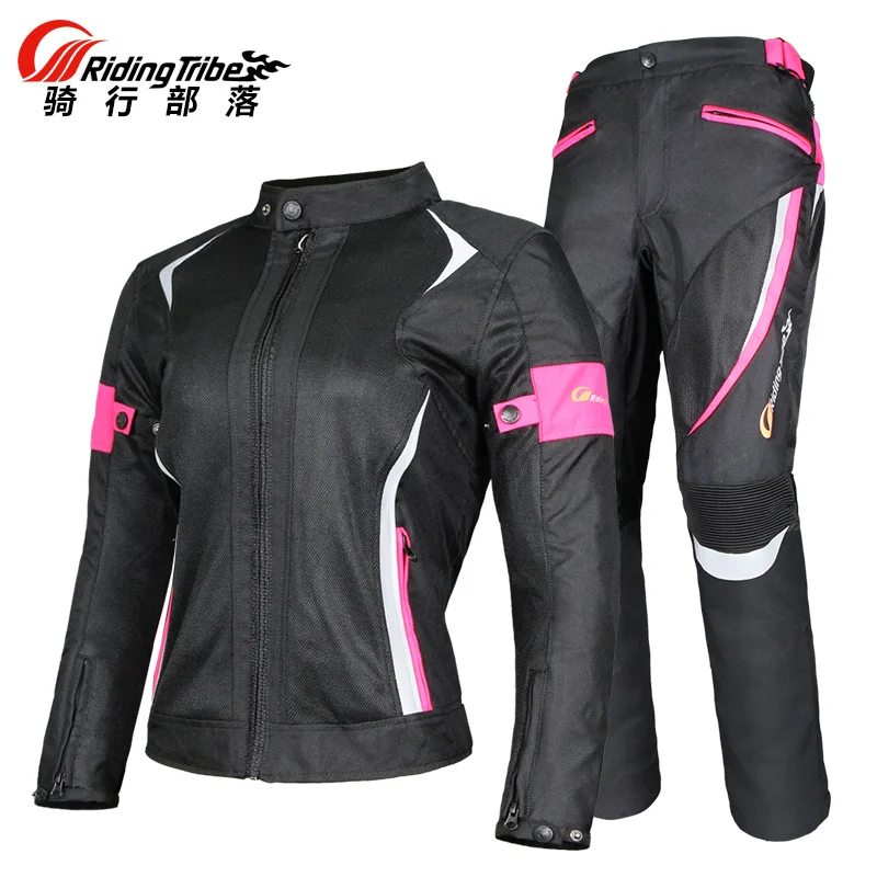 Motorcycle Jacket Womens Riding Jacket Waterproof Jaqueta & Moto Pants Suit Protective Gear Jacket Moto Chaqueta Clothing 4XL